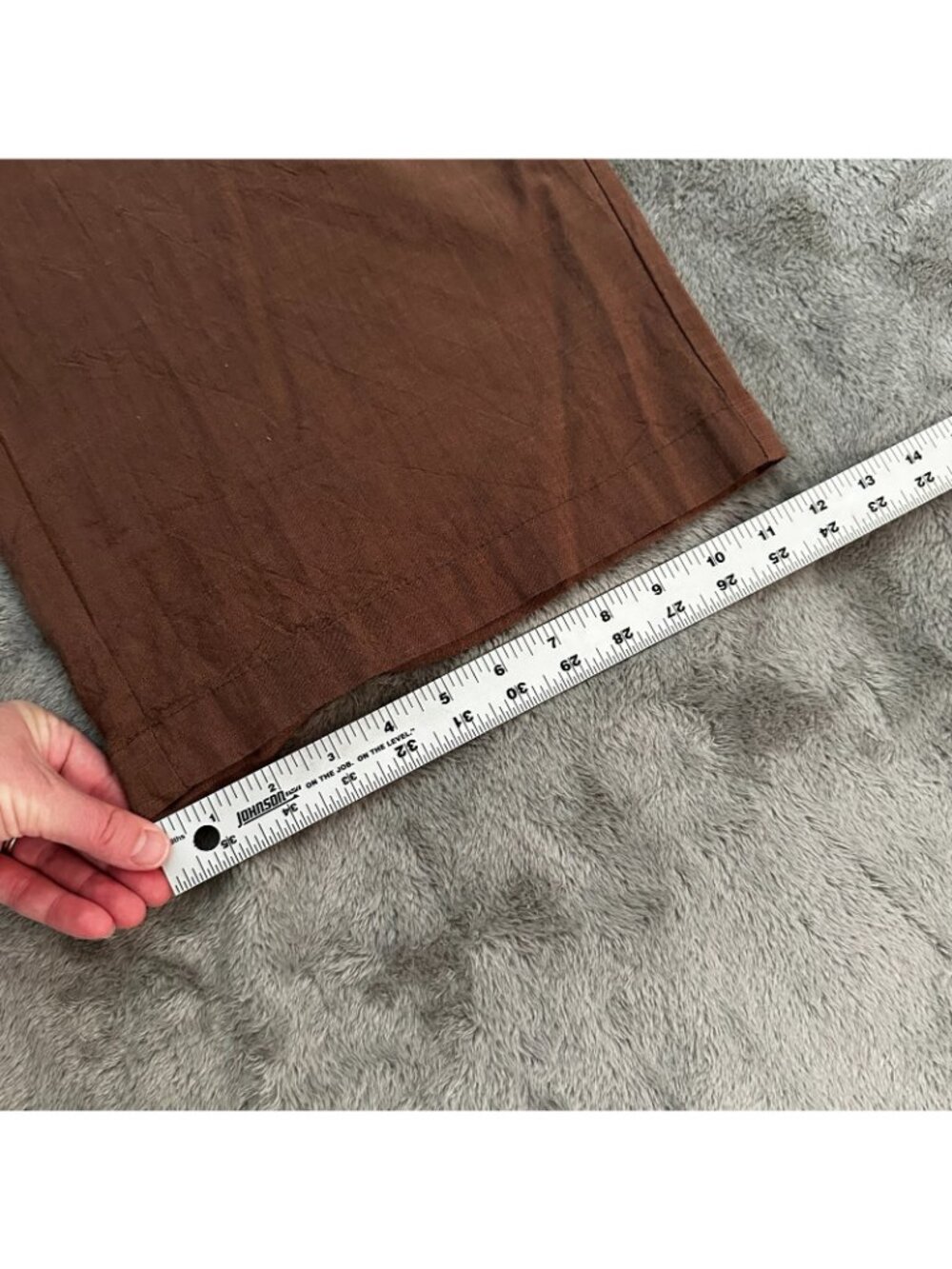 Marine Layer Allison Trouser Brown Wide Leg Pull On Lyocell Pants Women's SMALL - Picture 8 of 8